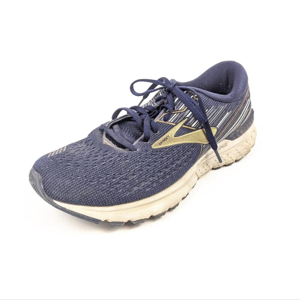 Brooks Navy Adrenaline GTS 19 Running Sneakers Size 10